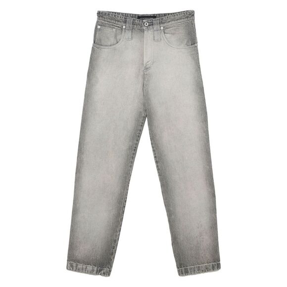 Federico Cina Women Loose Fit Bleached Jeans With Embroidered Grape Logo - Picture 1 of 2